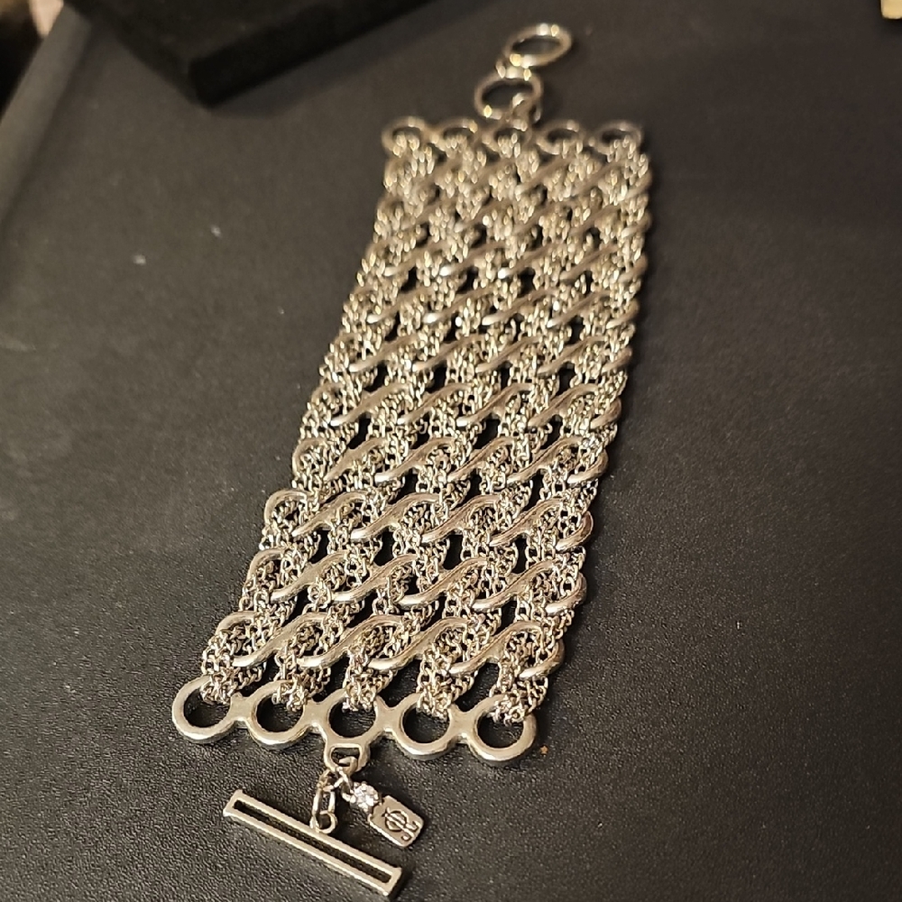 Jennifer Lopez Silver Chain Bracelet